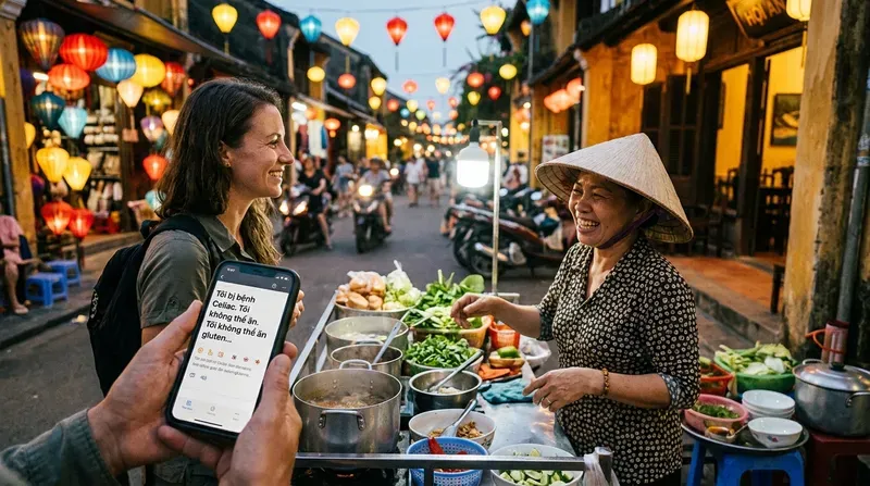 Essential Vietnamese Phrases & Celiac Translation Cards