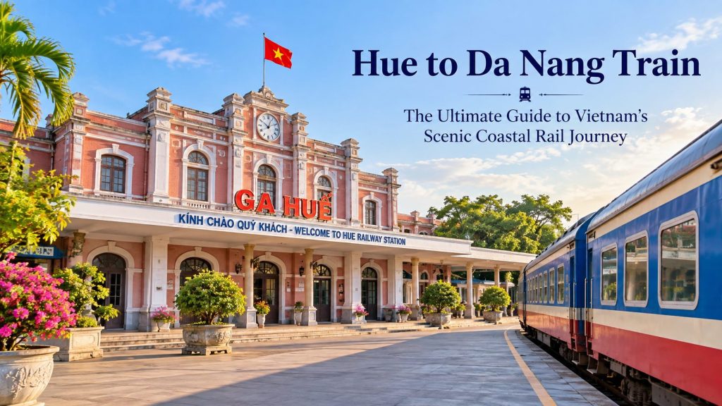 Hue Railway Station departure point for the Hue to Da Nang train.