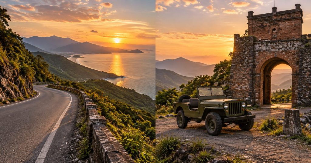 Comparing travel methods across the Hai Van Pass.