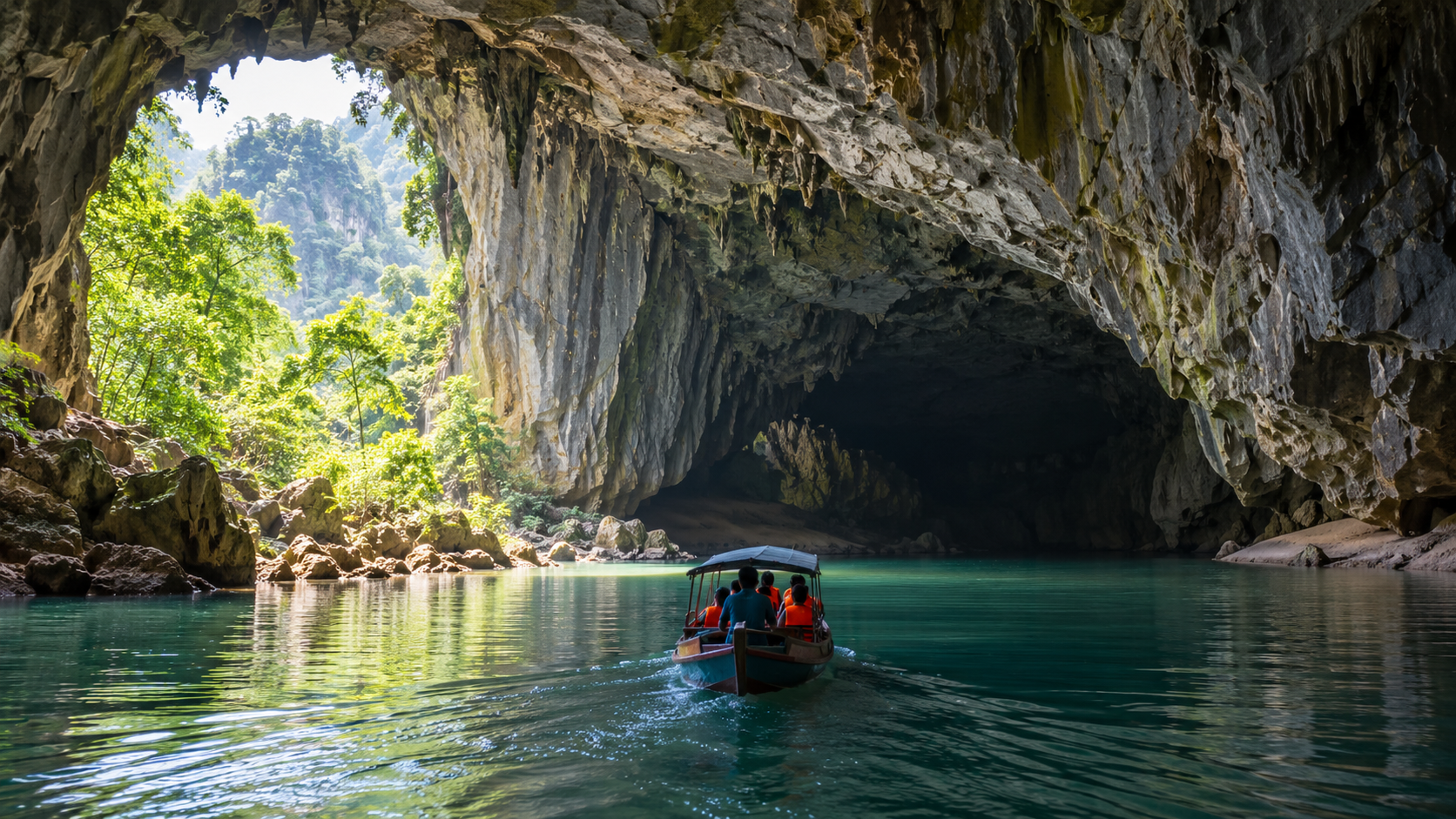 Phong Nha Cave tour on the underground river